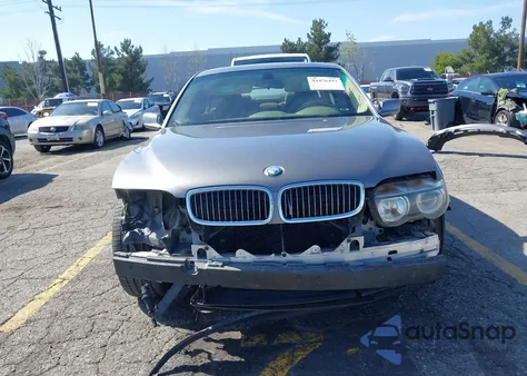 2003 BMW 745Li z USA, uszkodzony, nr VIN WBAGN63493DR10242